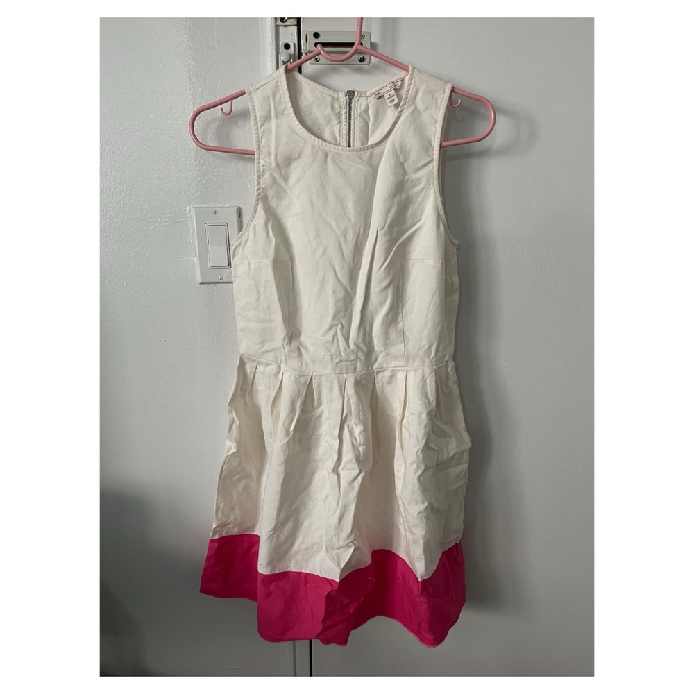 Gap White & Pink Dress Size 0